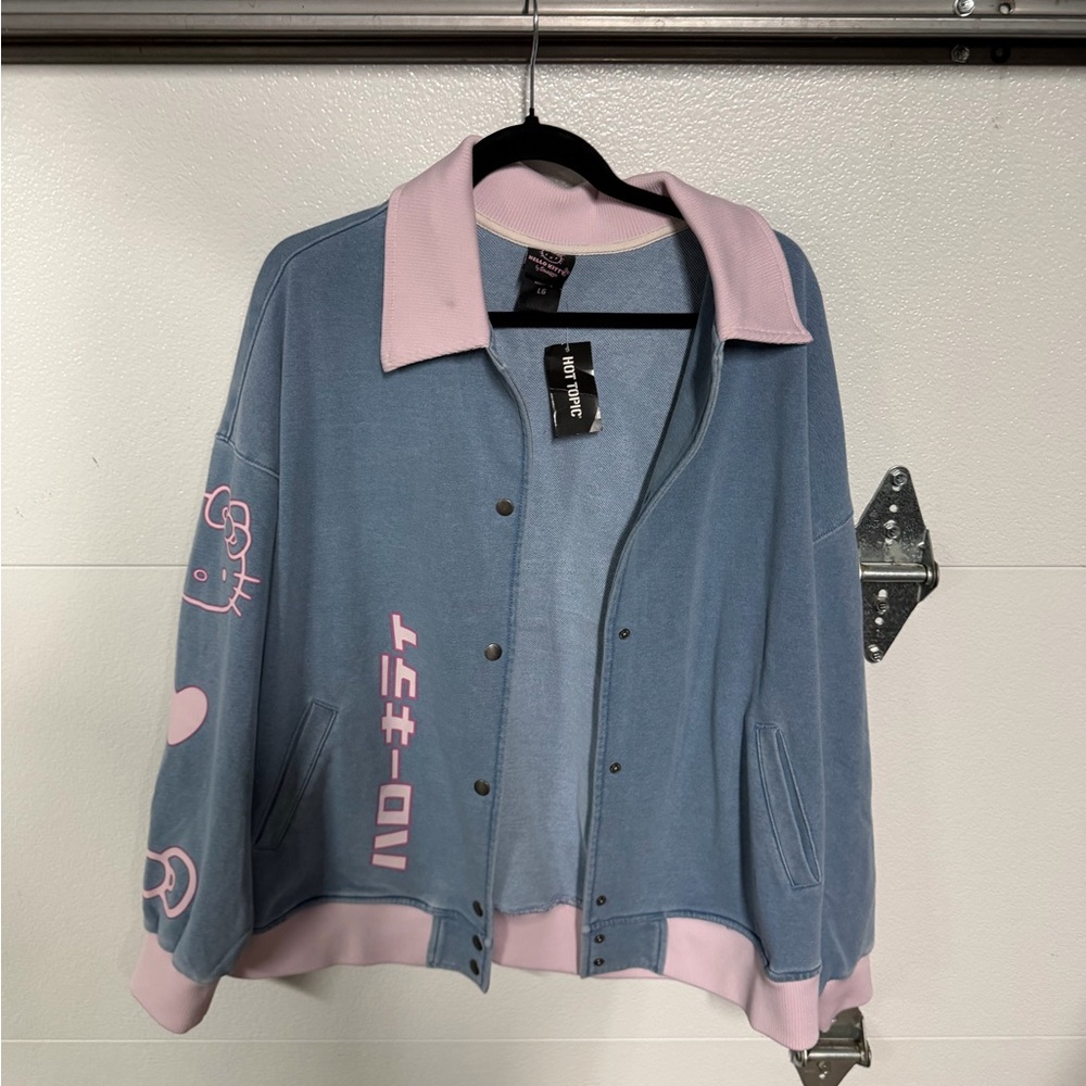 Hello Kitty Blue and Pink Women's Jacket